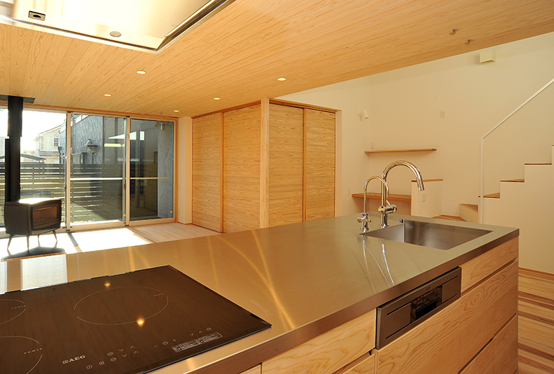 天然木・無垢材を使用したオリジナルキッチン家具（Miele［ミーレ］、ガゲナウ対応）製作のWOOD WORK SORA